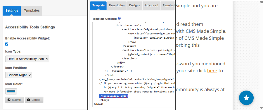 AccessibilityTools Settings